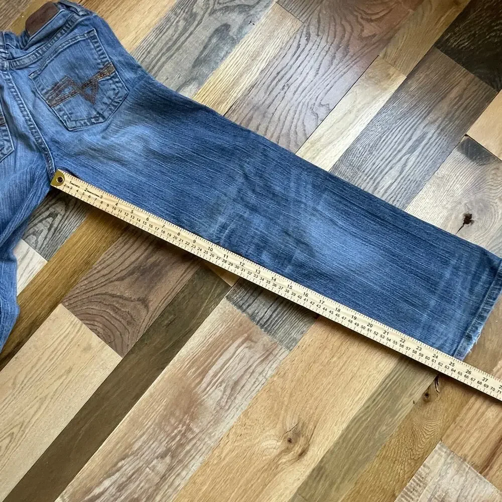 Cody James Girls 12 Reg Bootcut Jeans Western Cowgirl Stretch Distressed